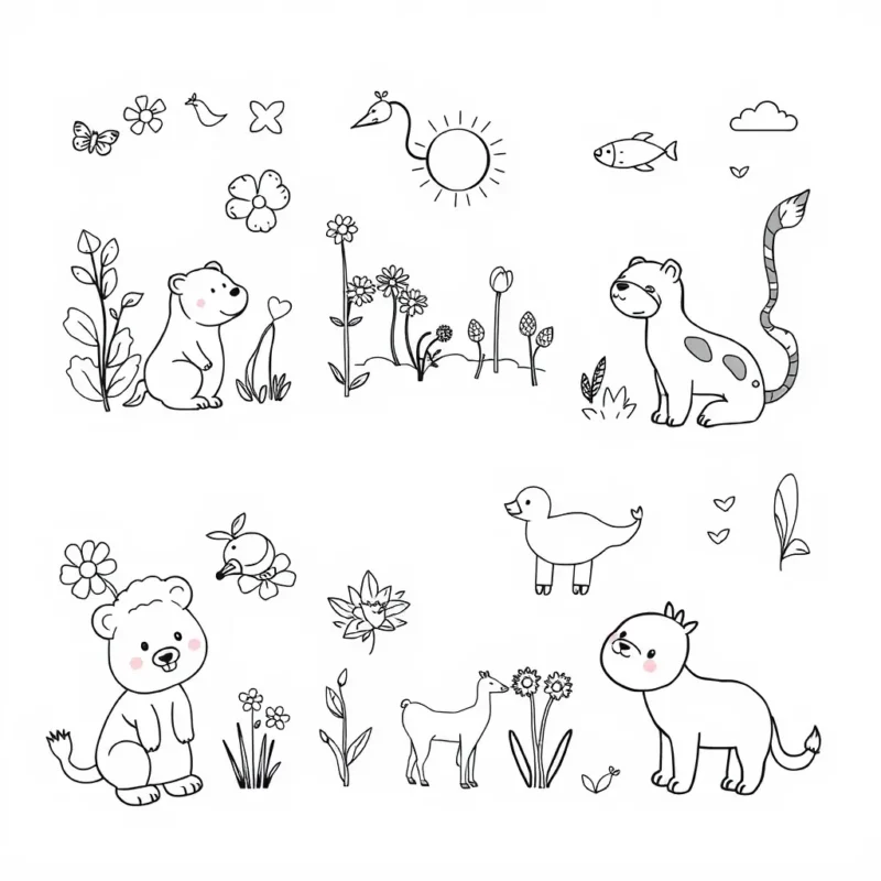 Children's Painting Book Template