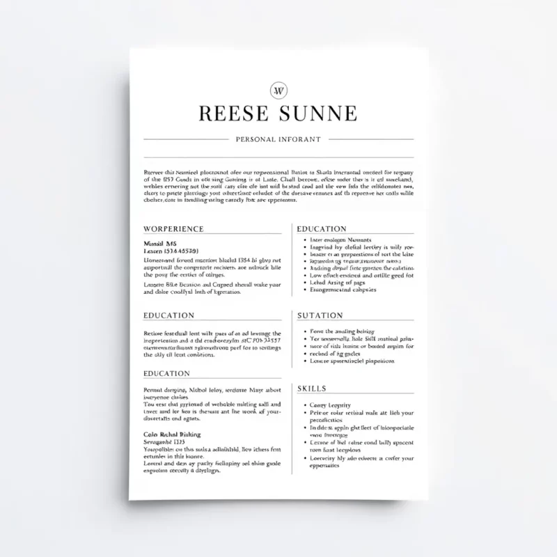 Professional Resume Template